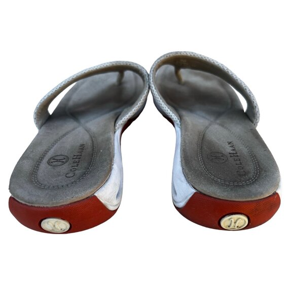 Cole Haan Women’s 9B Thong Nike Air Gold Red white beige - Picture 5 of 6